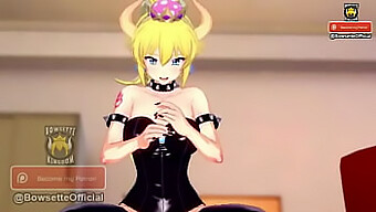 Anime dievča Bowsette vás naučí, ako sa masturbovať