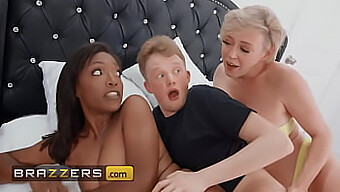 Beautiful black beauty Dee Williams has a hot threesome with Jimmy Michaels and her stepdaughter.