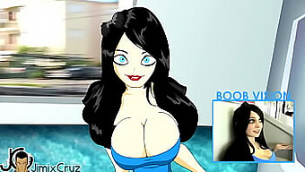 Hannah Minx's big boobs get animated in a steamy train ride