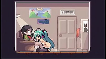 Pixelated Hatsun Miku: a sound-effects hentai experience